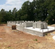 &Eacute;l&eacute;vation du mur de la maison