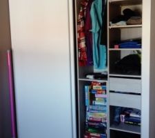 Enfin notre dressing terminé
