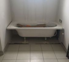 Baignoire posée