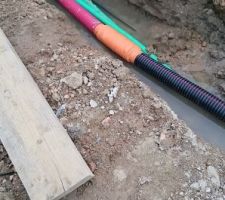 Gaine eau potable en deux parties