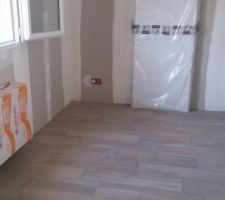 Carrelage chambre du gite