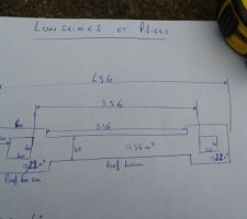 Croquis des fondations pour les piliers du futur portail