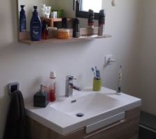 Pose Meuble simple vasque + miroir
