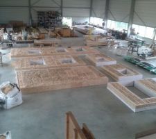 Fabrication murs usine Isopaille