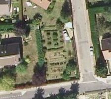 Vue a&eacute;rienne du terrain