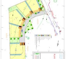 Plan du lotissement, nous sommes positionn&eacute;s sur le lot n&deg;3 dans l'angle