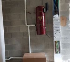 Cuve de l'aspiration centralisée