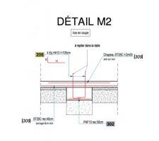 Détail M2 => Liaison massif dalle non réalisée ?