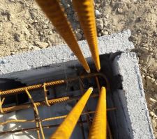 Liaison chainage dalle / Attente HA10