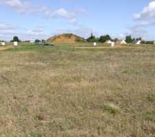 Vue depuis le fond du terrain