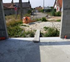 Finition des seuils de porte