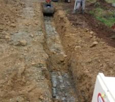 Fouilles pour muret de clôture
