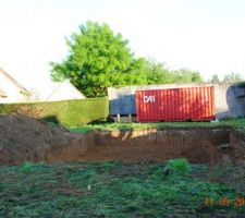 R&eacute;alisation du terrassement du VS de la maison