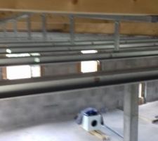 Plafond auto-portant à l'étage