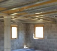 Plafond auto-portant à l'étage