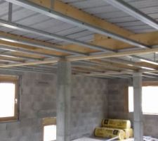 Plafond auto-portant à l'étage