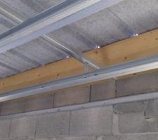 Plafond auto-portant à l'étage