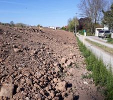 Premier problème : dénivelé sur le jardin