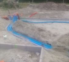 Mise en place des &eacute;vacuations est diff&eacute;rentes gaines techniques