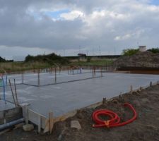 Dalle et terrasse coulée