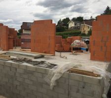 Futur baie vitrée et terrasse