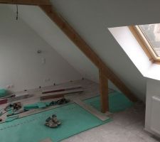 Aménagement dessus de garage.