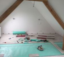 Aménagement dessus de garage. 21/01/2017