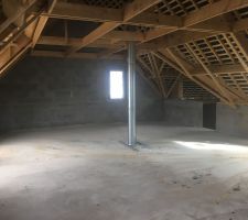 Enfin au sec ! Vue de l'étage
