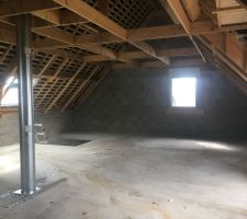 Enfin au sec ! Vue de l'étage