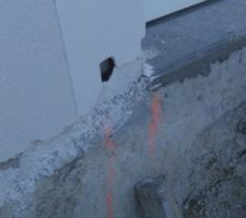 Enduits réalisés avant les travaux de terrassement = très mauvaise idée !