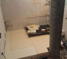 Plate-forme en polystyrene extrudé