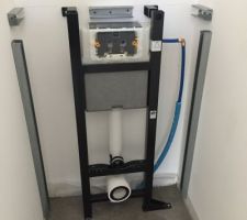 Installation des chassis WC suspendus