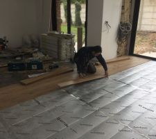 Pose du parquet stratifié Leroy Merlin Atlas