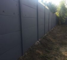 Peinture des murs béton du jardin