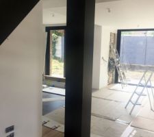 Capotage alu du poteau de refend