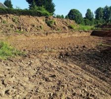 Terrassement réalisé la semaine du 25/05/17, avec 1 mois d'avance.