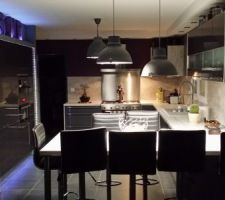 Crédence effet béton