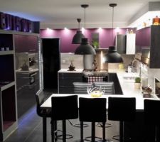 Crédence effet béton