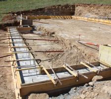 Fondations coté sud.