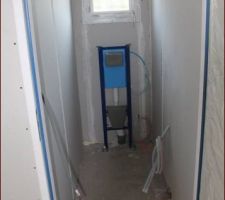 Wc suspendu + lave main