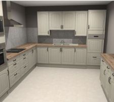 Plans de cuisine leroymerlin...plan de travail en bois massif ou pas ?
