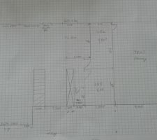 Bonjour,

Voici les plans que nous avons fait avec ma femme.
L'échelle est 10cm=5M.
Il s'agit des plans de l'intérieure donc en surface habitable.
Les surfaces du haut ne sont pas bonnes, car je ne sais pas combien il faut enlever en m² sous les combles.
Il y a un trait bleu sur les plans de l'étage, c'est ou cas ou si le budget ne suit pas, alors on ne fera rien au dessus du garage.

Merci.