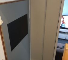 Mise en place de porte pour cacher le compteur et les gaines