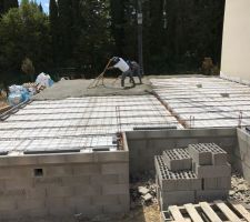 Mise en place du b&eacute;ton