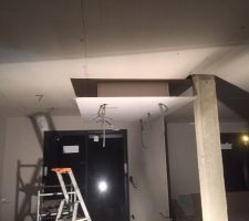 Plafond suspendu en cours