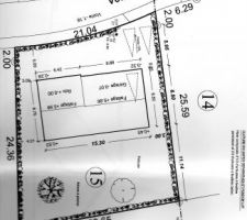 Voici les plans, tous ces chiffres étaient du chinois pour nous on a laissé faire.