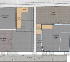 Plan Sweethome 3d du rez-de-chaussée