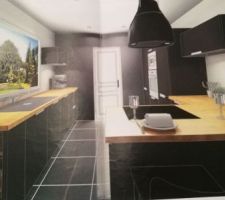 Rendu 3d de la cuisine