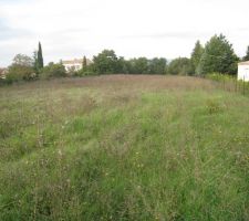 Vue vers le nord, depuis la route passant devant le terrain
