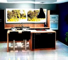Visuel d'implantation de la future cuisine